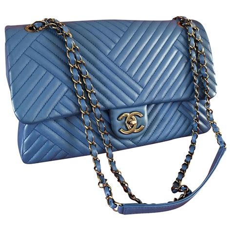 sac chanel bleu electrique|Chanel sacs.